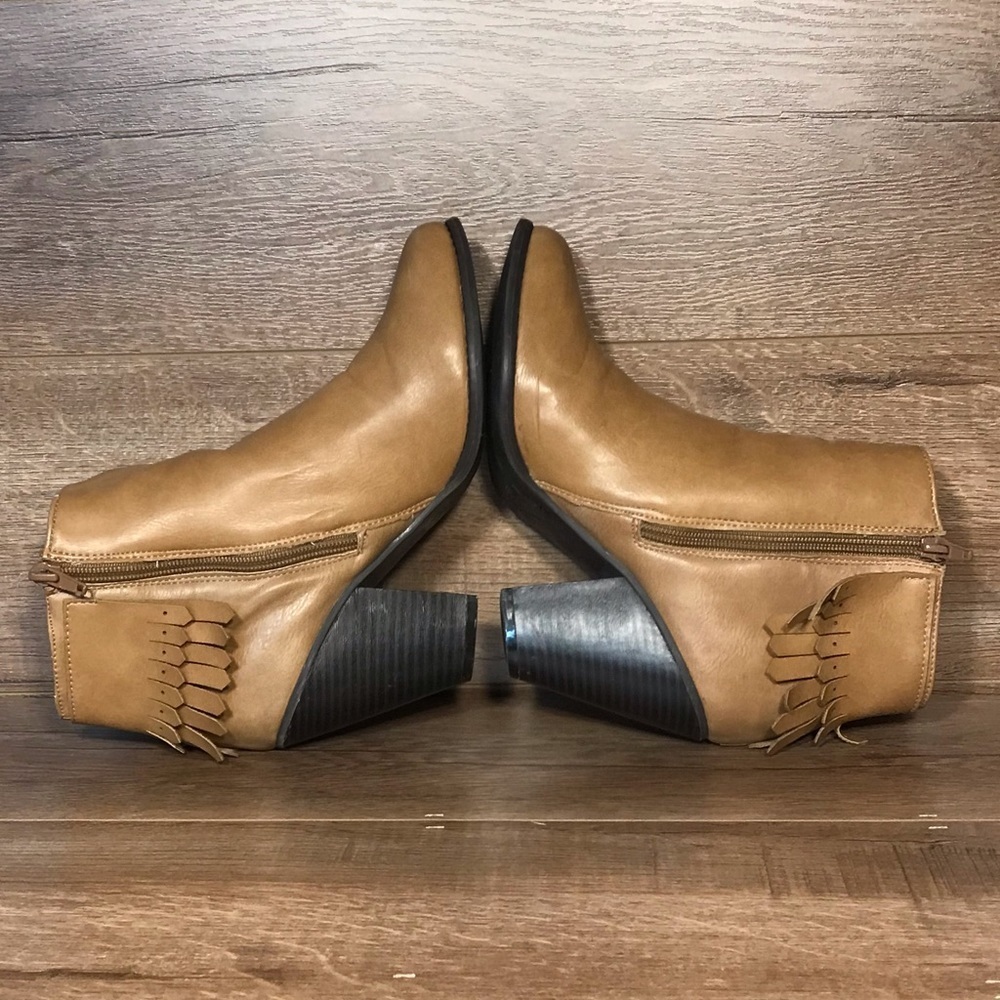 Dolce by Mojo Moxy Faux Leather Fringe Ankle Boot - Picture 6 of 11